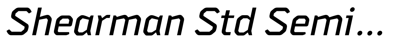 Shearman Std SemiBold Italic